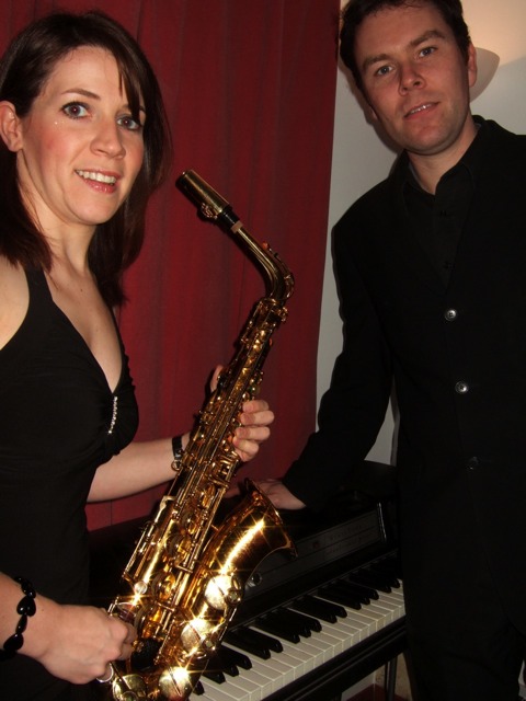 Jazz sax duo